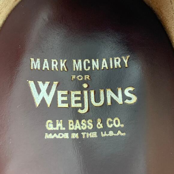 BASS Size 7 Burgundy Leather Penny Loafers - Picture 7 of 9